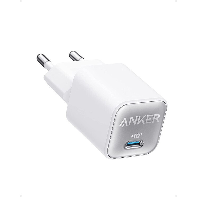 Anker 511 Nano 3 Φορτιστής GaN 30W USB-C Power Delivery Λευκός