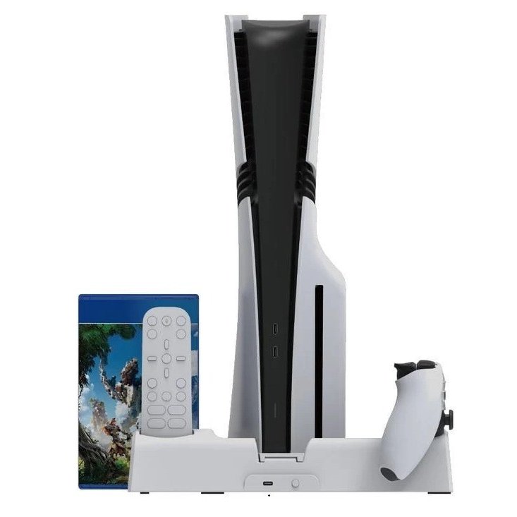 Dobe Multifunctional Βάση Φόρτισης & Ψύξης PS5 / Slim / Pro με 2 Θέσεις DualSense Λευκή Dobe Multifunctional Βάση Φόρτισης & Ψύξης PS5 / Slim / Pro με 2 Θέσεις DualSense Λευκή