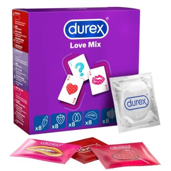 Durex Love Mix Προφυλακτικά 40τμχ 56mm Strawberry Durex Love Mix Προφυλακτικά 40τμχ 56mm Strawberry