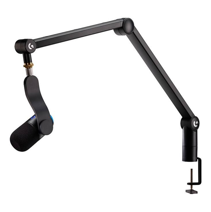 Logitech G Yeticaster GX Dynamic RGB Gaming Μικρόφωνο USB με Compass Boom Arm