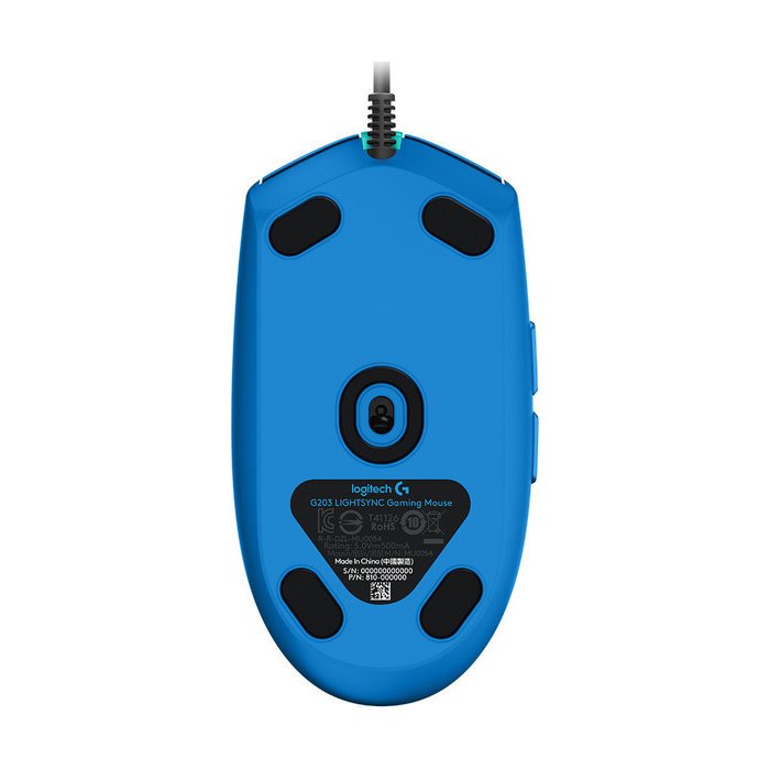 Logitech G203 LIGHTSYNC RGB Gaming Mouse 8000 DPI Μπλε