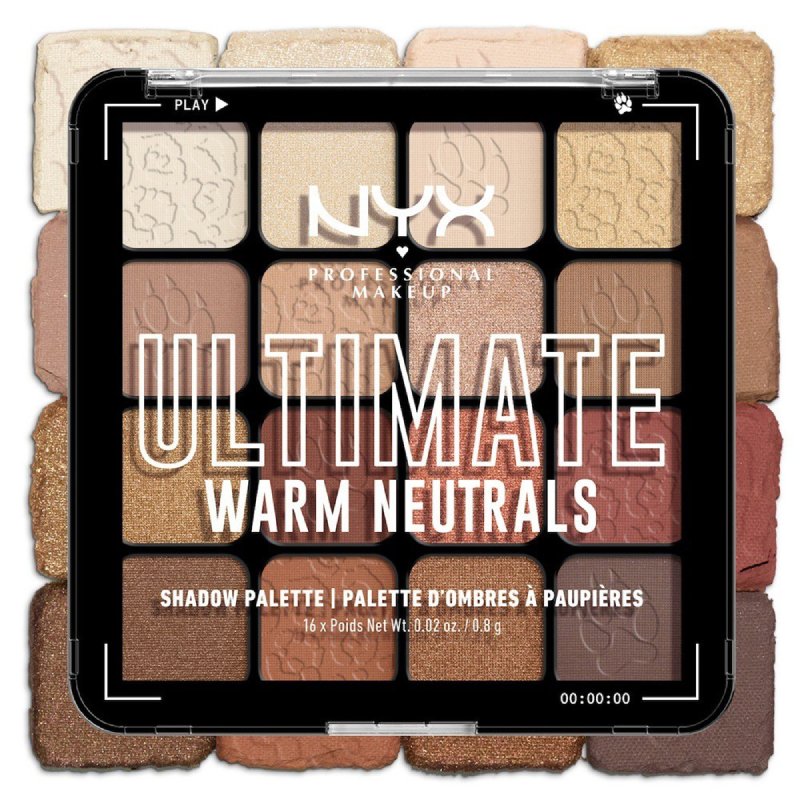 NYX Professional Makeup Ultimate Shadow Palette Warm Neutrals