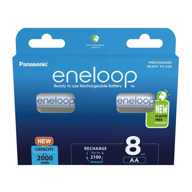 Panasonic Eneloop AA Επαναφορτιζόμενες Μπαταρίες Ni-MH 2000mAh 8τμχ Panasonic Eneloop AA Επαναφορτιζόμενες Μπαταρίες Ni-MH 2000mAh 8τμχ