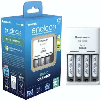 Panasonic Eneloop Basic BQ-CC51 Φορτιστής AA/AAA με 4x AAA 800mAh
