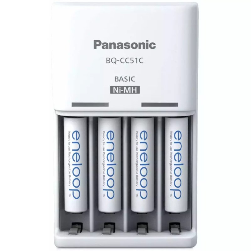 Panasonic Eneloop Basic BQ-CC51 Φορτιστής AA/AAA με 4x AAA 800mAh