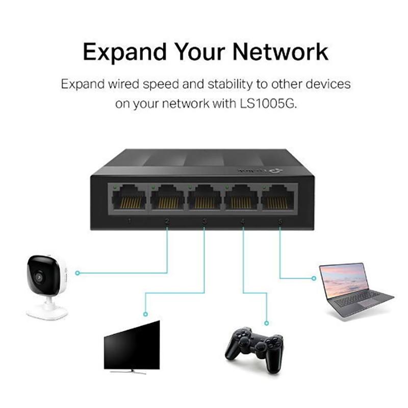 TP-Link LS1005G Unmanaged L2 Switch με 5 Θύρες Gigabit Ethernet