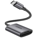 Ugreen CM401 USB-C Card Reader για SD / microSD Κάρτες Μνήμης Γκρι