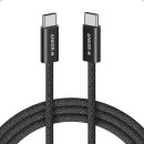 Anker Zolo USB-C σε USB-C Καλώδιο 240W USB 2.0 1.8m Μαύρο