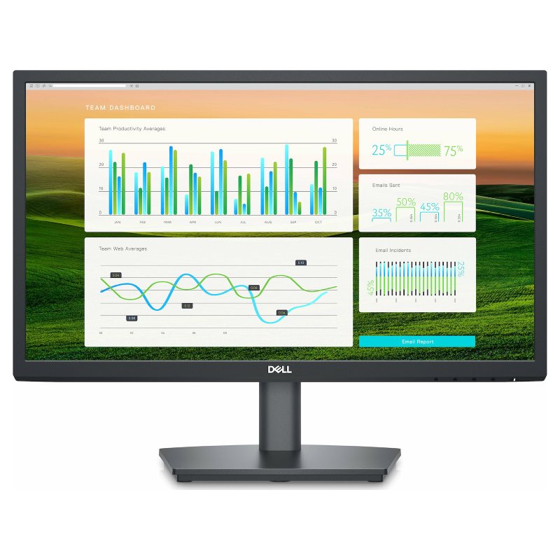 Dell E2222HS 21.5" Full HD VA Monitor 60Hz με HDMI / DisplayPort - ΜΕΤΑΧΕΙΡΙΣΜΕΝΗ
