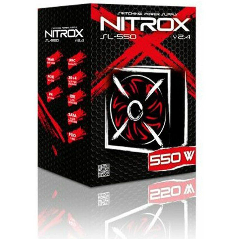 Inter-Tech Nitrox SL-550W v2.4 550W ATX Τροφοδοτικό Υπολογιστή Full Wired