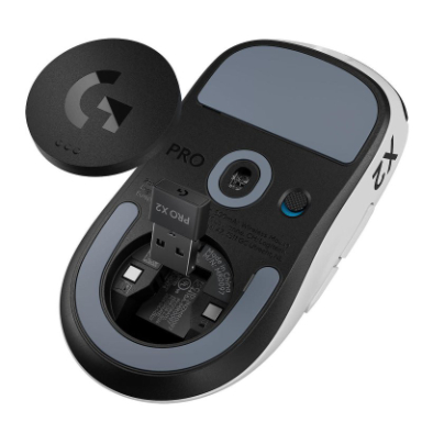 Logitech G PRO X2 SUPERSTRIKE Ασύρματο Gaming Ποντίκι 44000 DPI Μαύρο / Λευκό