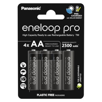 Panasonic eneloop pro Επαναφορτιζόμενες Μπαταρίες AA Ni-MH 2500mAh 1.2V 4τμχ