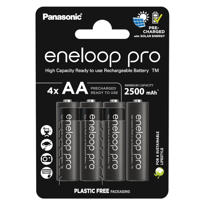 Panasonic eneloop pro Επαναφορτιζόμενες Μπαταρίες AA Ni-MH 2500mAh 1.2V 4τμχ
