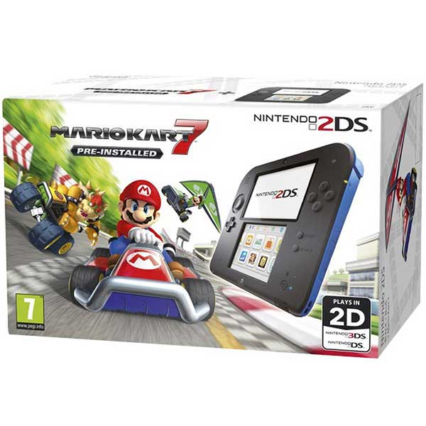 Κονσόλα Nintendo 2DS Black Blue & Mario Kart 7 Pre Installed