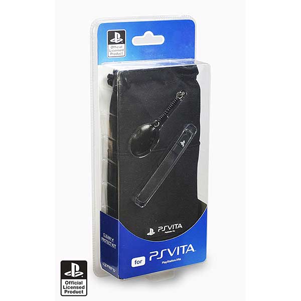 4Gamers Officially Licensed Clean 'n' Protect Pouch Case Black - PS Vita Console