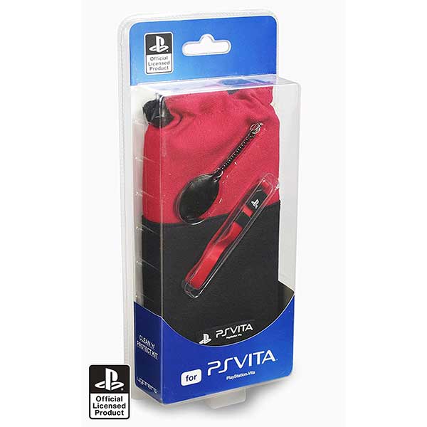 4Gamers Officially Licensed Clean 'n' Protect Pouch Case Red - PS Vita Console