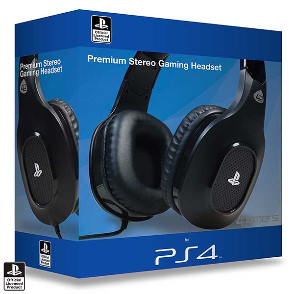 Headset 4Gamers Officially Licensed Premium Stereo Gaming Ακουστικά Wired - PS4 Console