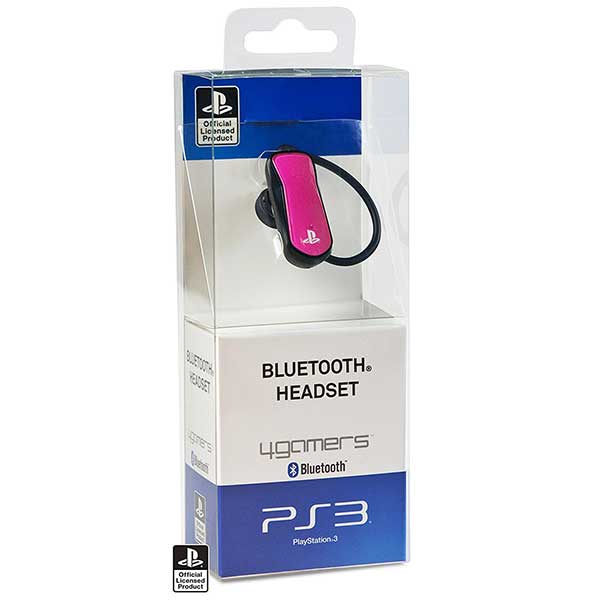 4Gamers Official Bluetooth Headset Ακουστικά CP-BT01 Purple - PS3 Console