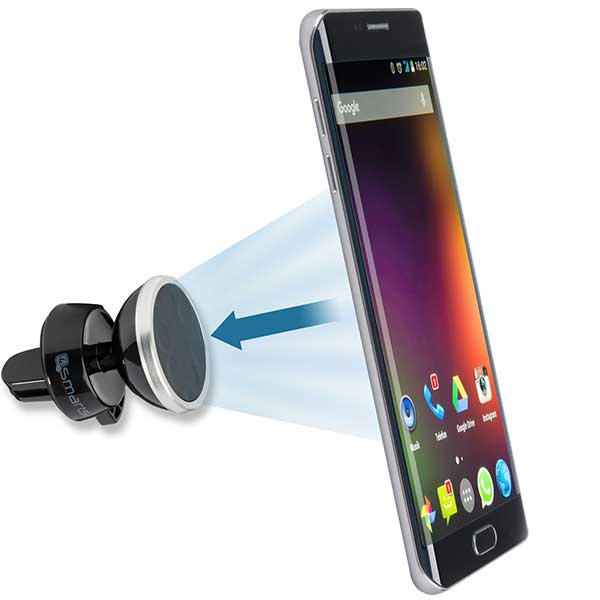 4smarts UltiMAG Car Holder Magnetic Ventmag Μαγνητική Βάση Στήριξης Κινητού Black