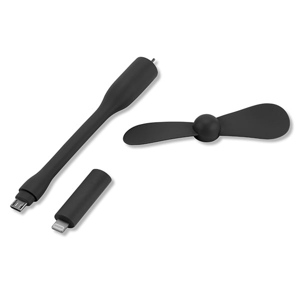 4smarts Basic Typhoon Micro Usb / Lightning Mini Fan Ανεμιστήρας Black 4smarts Basic Typhoon Micro Usb / Lightning Mini Fan Ανεμιστήρας Black