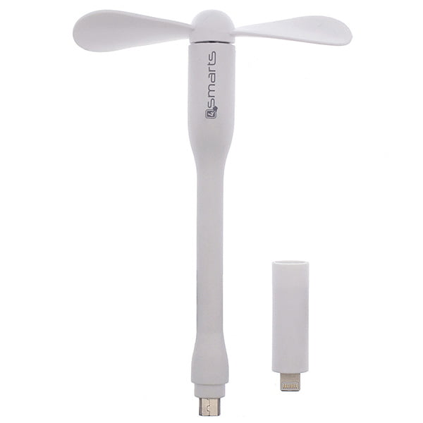 4smarts Basic Typhoon Micro Usb / Lightning Mini Fan Ανεμιστήρας White