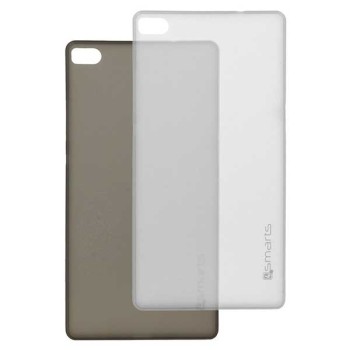 4smarts Bellevue Ultra Thin Silicone Clip Θήκη Σιλικόνης Black / White - Huawei P8