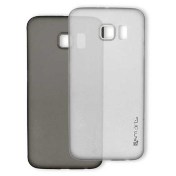 4smarts Bellevue Ultra Thin Silicone Clip Θήκη Σιλικόνης Black / White - Samsung Galaxy S7 Edge SM-G935F
