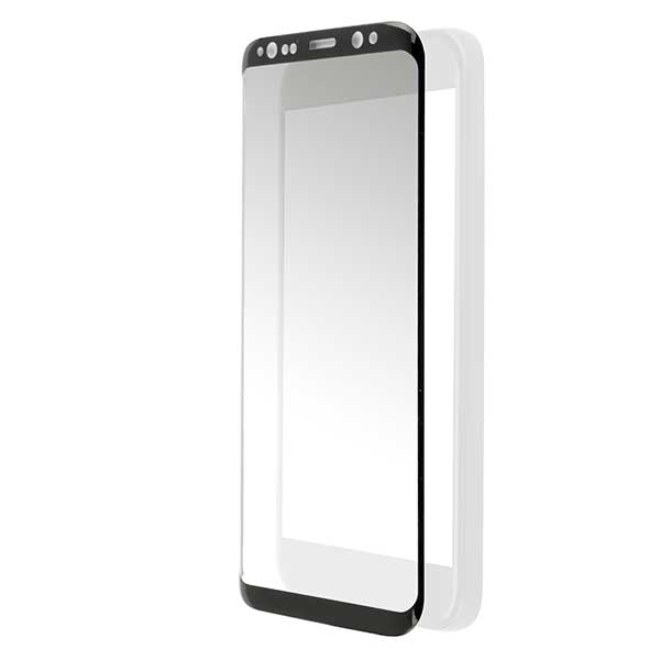 4smarts Second Tempered Glass Curved 2.5D Colour Frame Black - Samsung Galaxy S8+ Plus SM-G9556