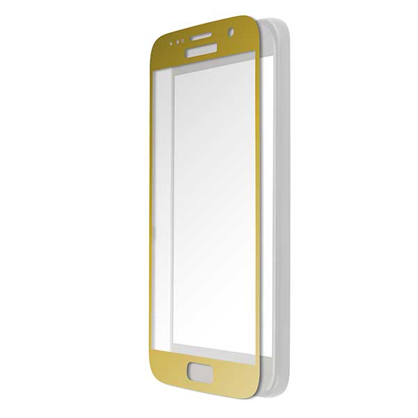 4smarts Second Tempered Glass Curved 2.5D Colour Frame Gold - Samsung Galaxy S7 SM-G930 4smarts Second Tempered Glass Curved 2.5D Colour Frame Gold - Samsung Galaxy S7 SM-G930