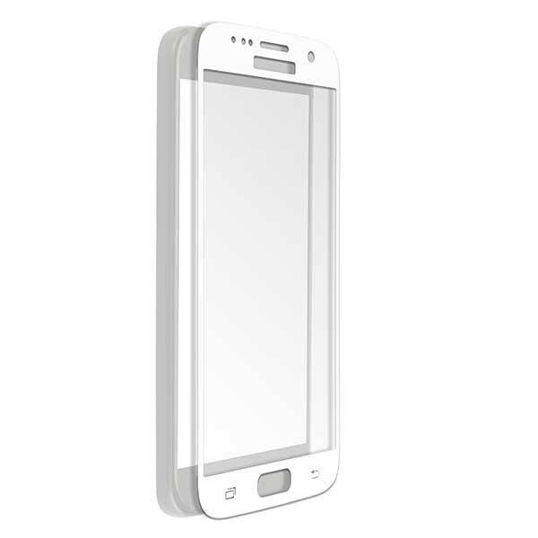 4smarts Second Tempered Glass Curved 2.5D Colour Frame White - Samsung Galaxy S7 SM-G930