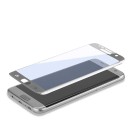4smarts Second Tempered Glass Curved Colour Frame Silver - Samsung Galaxy S7 Edge SM-G935