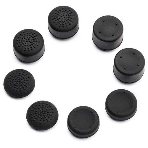 Analog Controller Thumb Stick Silicone Grip Cap Cover 8X Black Ornate - Xbox One Controller