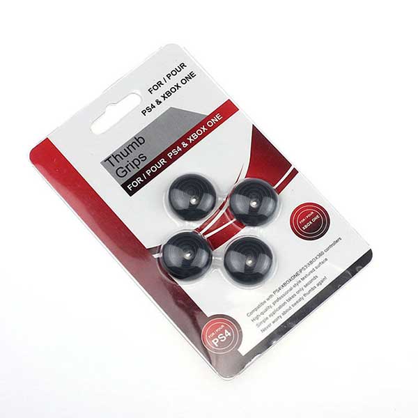 Analog Controller Thumb Stick Silicone Grip Cap Cover 4X Black - PS4 / XBOX One