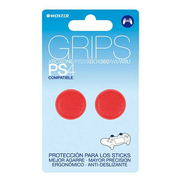 Analog Controller Thumb Stick Silicone Grip Cap Red Woxter - PS4 / Xbox One Controller