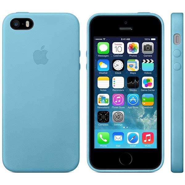 Apple Faceplate Leather Θήκη MF044 Blue - Iphone 5 / 5S / SE