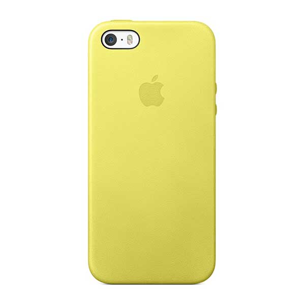 Apple Faceplate Leather Θήκη MF043 Yellow - iPhone 5 / 5S / SE