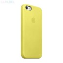 Apple Faceplate Leather Θήκη MF043 Yellow - iPhone 5 / 5S / SE