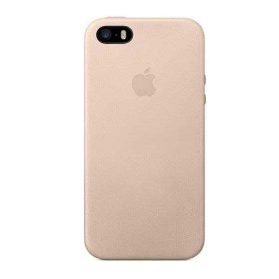 Apple Faceplate Leather Θήκη MF042 Beige - Iphone 5 / 5S / SE