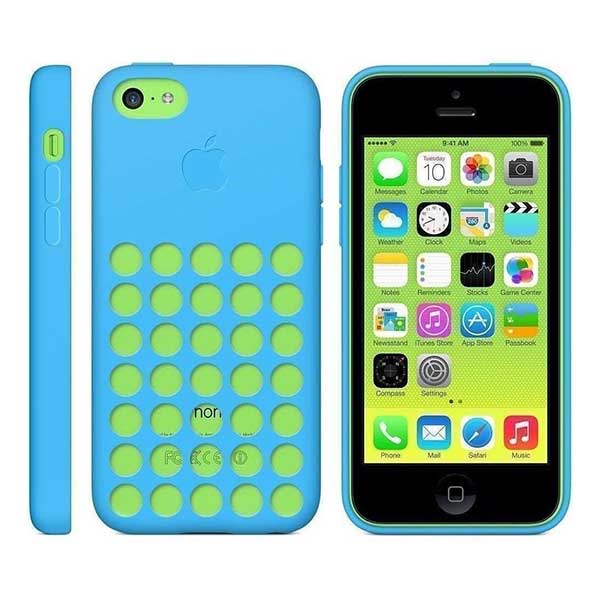Apple Faceplate Back Cover Silicon Θήκη MF035ZM/A Blue - iPhone 5C