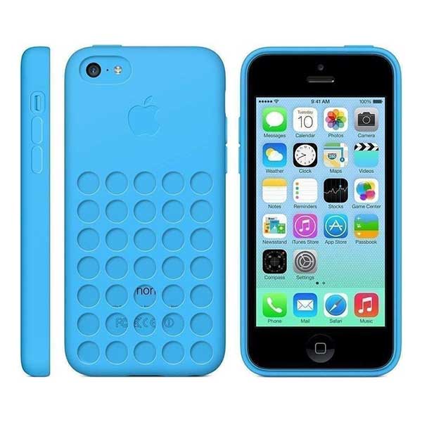 Apple Faceplate Back Cover Silicon Θήκη MF035ZM/A Blue - iPhone 5C
