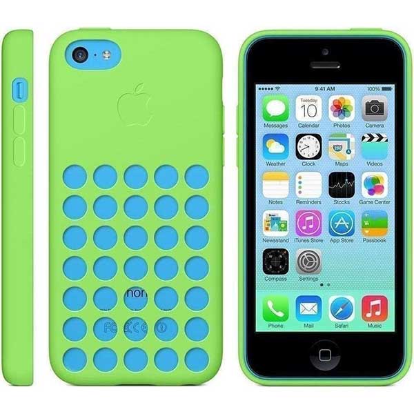 Apple Faceplate Back Cover Silicon Θήκη MF037ZM/A Green - iPhone 5C
