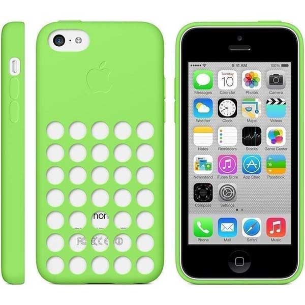 Apple Faceplate Back Cover Silicon Θήκη MF037ZM/A Green - iPhone 5C
