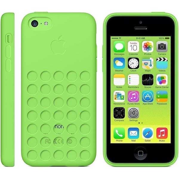 Apple Faceplate Back Cover Silicon Θήκη MF037ZM/A Green - iPhone 5C