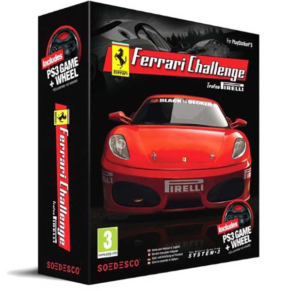 Ferrari Challenge Troffeo Pirelli & PS3 Game Wheel - PS3 Game
