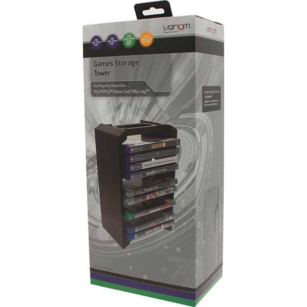 Games Tower Stand Venom - PS4 / PS3 / Xbox One / Xbox 360