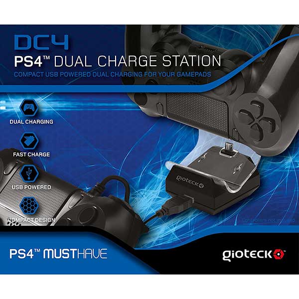 Gioteck DC4 Dual Charge Station Βάση Φόρτισης - PS4 Controller
