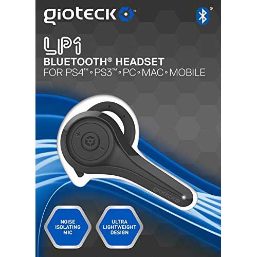 Gioteck LP1 Bluetooth Chat Headset Black Ασύρματα Ακουστικά - PS4 / PS3 / PC / Mobile