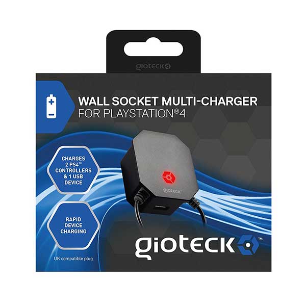 Gioteck Wall Socket Multicharger Controllers Φορτιστής Τοίχου - PS4 Controller Gioteck Wall Socket Multicharger Controllers Φορτιστής Τοίχου - PS4 Controller