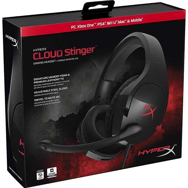 Headset HyperX Cloud Stinger Ακουστικά Black - PS4 / Xbox One / Wii U / PC / Mobile