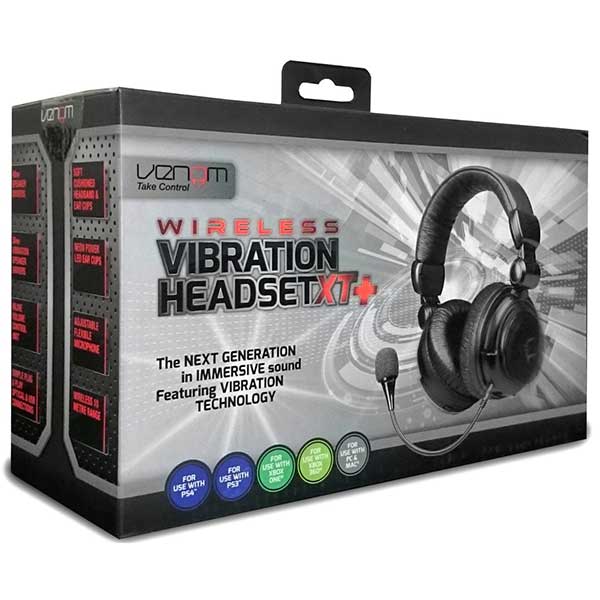 Headset Venom Wireless Vibration Gaming Headset Ασύρματα Ακουστικά - PS4 / PS3 / Xbox One / Xbox 360 / PC Headset Venom Wireless Vibration Gaming Headset Ασύρματα Ακουστικά - PS4 / PS3 / Xbox One / Xbox 360 / PC